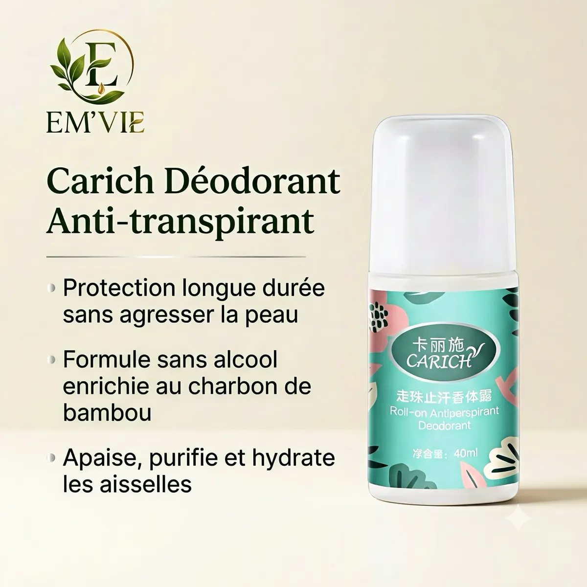 Carich Déodorant Anti-transpirant