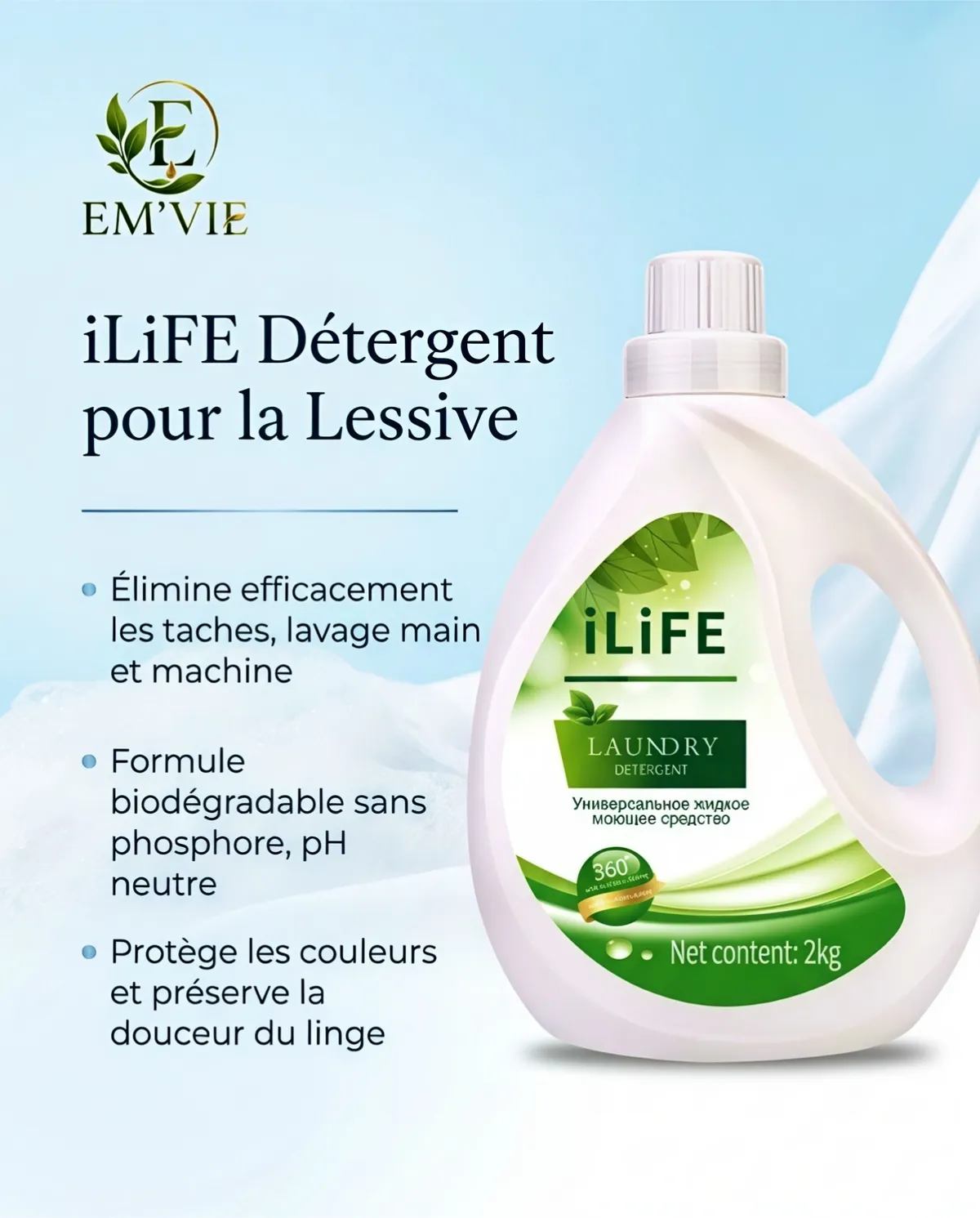 iLiFE Détergent pour la Lessive